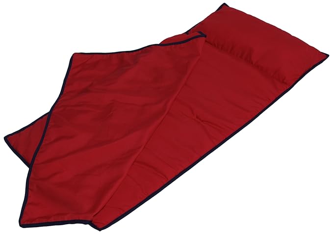 Baby Doll Bedding Nap Pad, Red/Navy