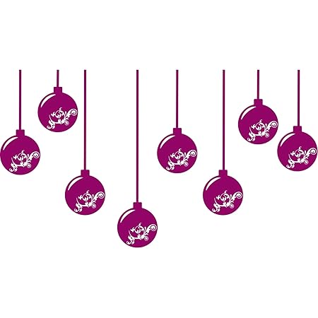 Boules De Noël 8 X 15 Cm Couleur Framboise Décoration De