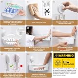 LEVERLOC Corner Shower Caddy 2 Pack Suction Cup White No Drill Rust Free view 7