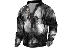 TOWMUS Mens Hoodie Mens Fleece Jackets Plaid Aztec Printed Quarter Zip Button Fuzzy Sherpa Pullover Sweatshirts Warm Winter