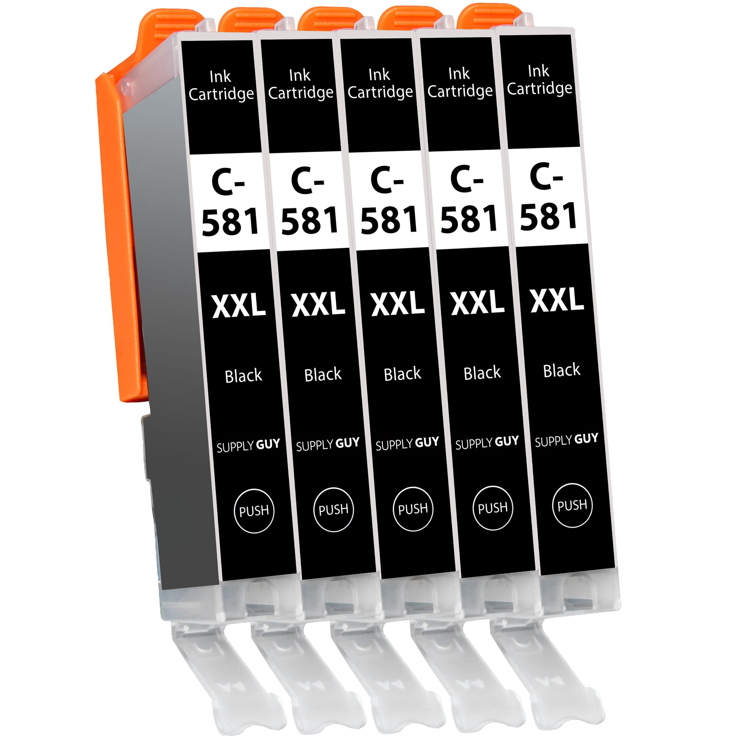 Supply Guy 581XXL Ink Cartridges Black compatible with Canon CLI-581 XXL for Pixma TS705 TS705a TS6350 TS6350a TS6351 TS6351a TS6300 TR8550 TS9550 Multipack 5 Printer Cartridges 581 XXL