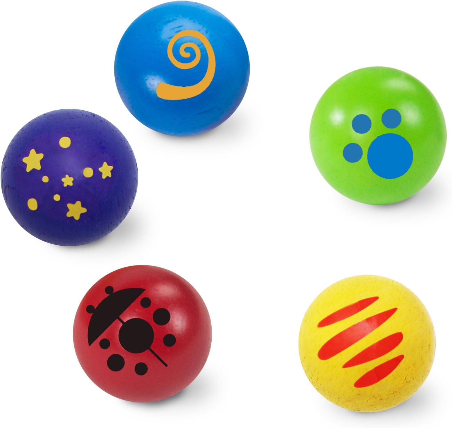Wonderworld Creative Gravity Play! Trix Tracks Fancy Ball Pack - 5 Piece Ball Set Unique Kids Toy with Endless Building Options