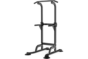 DONIUZ Power Tower Pull Up Bar and Dip Station, Multi-Function Home Gym, Strength Training Fitness Equipment, Height Adjustable