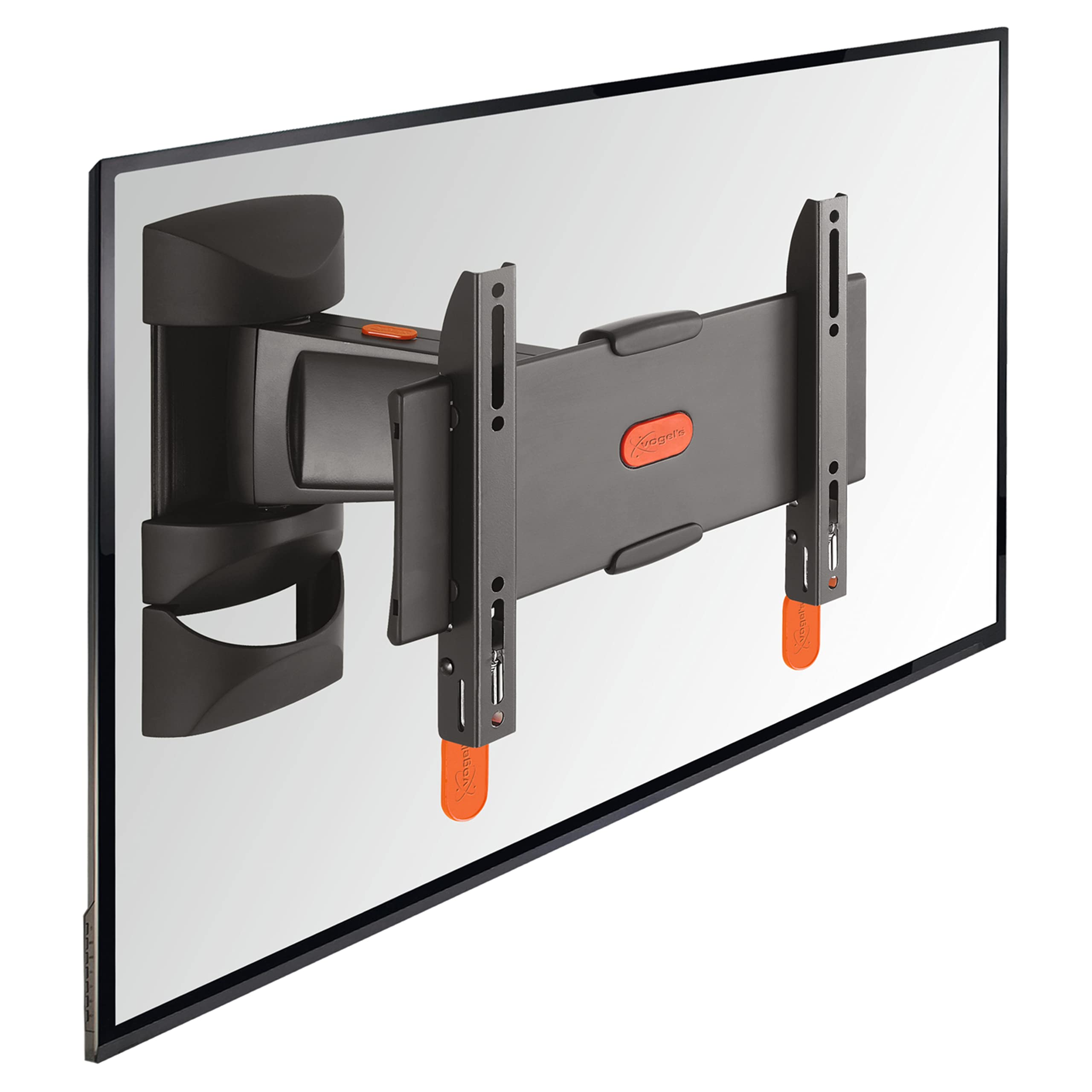 Vogel's BASE 25 S Full-Motion TV Wall Mount for 19-43 inch TVs, Max. 44 lbs (20 kg), Swivels Up to 120°, Tiltable, TV Wall Mount, Max. VESA 200 x 200, Universal Compatibility