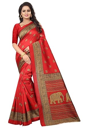 AKSHAR STORE Gajraj Sarees For Womens Mysore Art Silk Saree With Blouse Piece