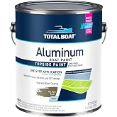 TotalBoat Aluminum Boat Marine Topside Paint - Flat Dark Earth Gallon | Durable Marine-Grade Paint for Aluminum &amp; Galvanized Steel; Canoes, Pontoons, Jon Boats, Trailers &amp; More; No Primer Needed