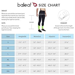 BALEAF Men's Winter Running Tights Thermal Cycling