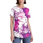 Kistore Workout Tops for Women Short Sleeve Boat Neck Loose Fit Gym T-Shirt Athletic Casual Tee Shirts