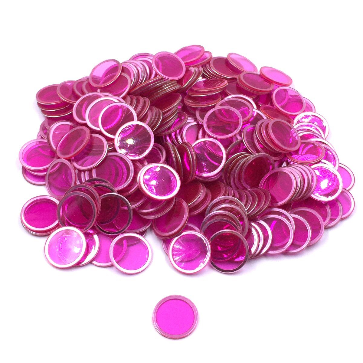 Tapp Collections Bingo Transparent Chips 300-pk - Royal Pink