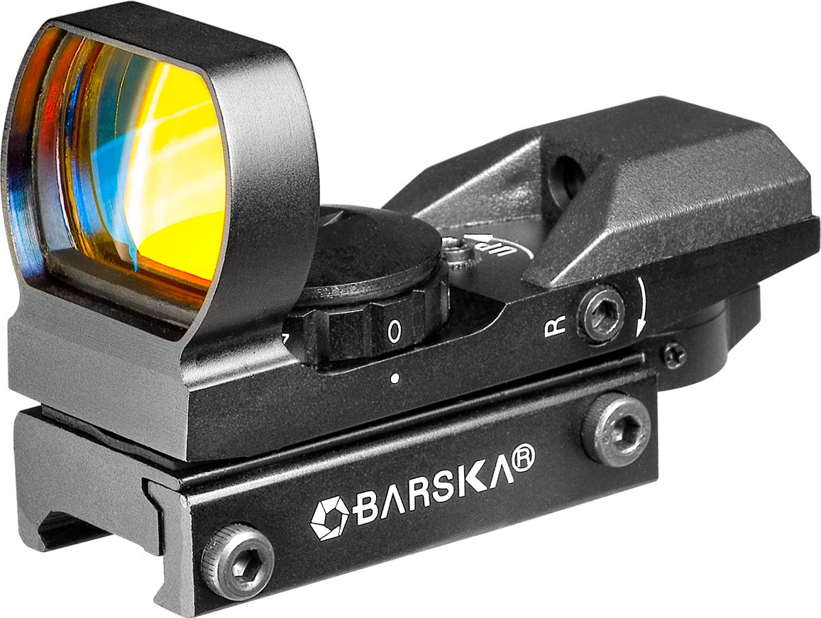 Photo 1 of ** FOR PARTS ONLY **
Barska 1x Electro Sight Red Dot – Multi-Reticle, Illuminated Reflex Optic, Picatinny/Weaver Mount, Unlimited Eye Relief