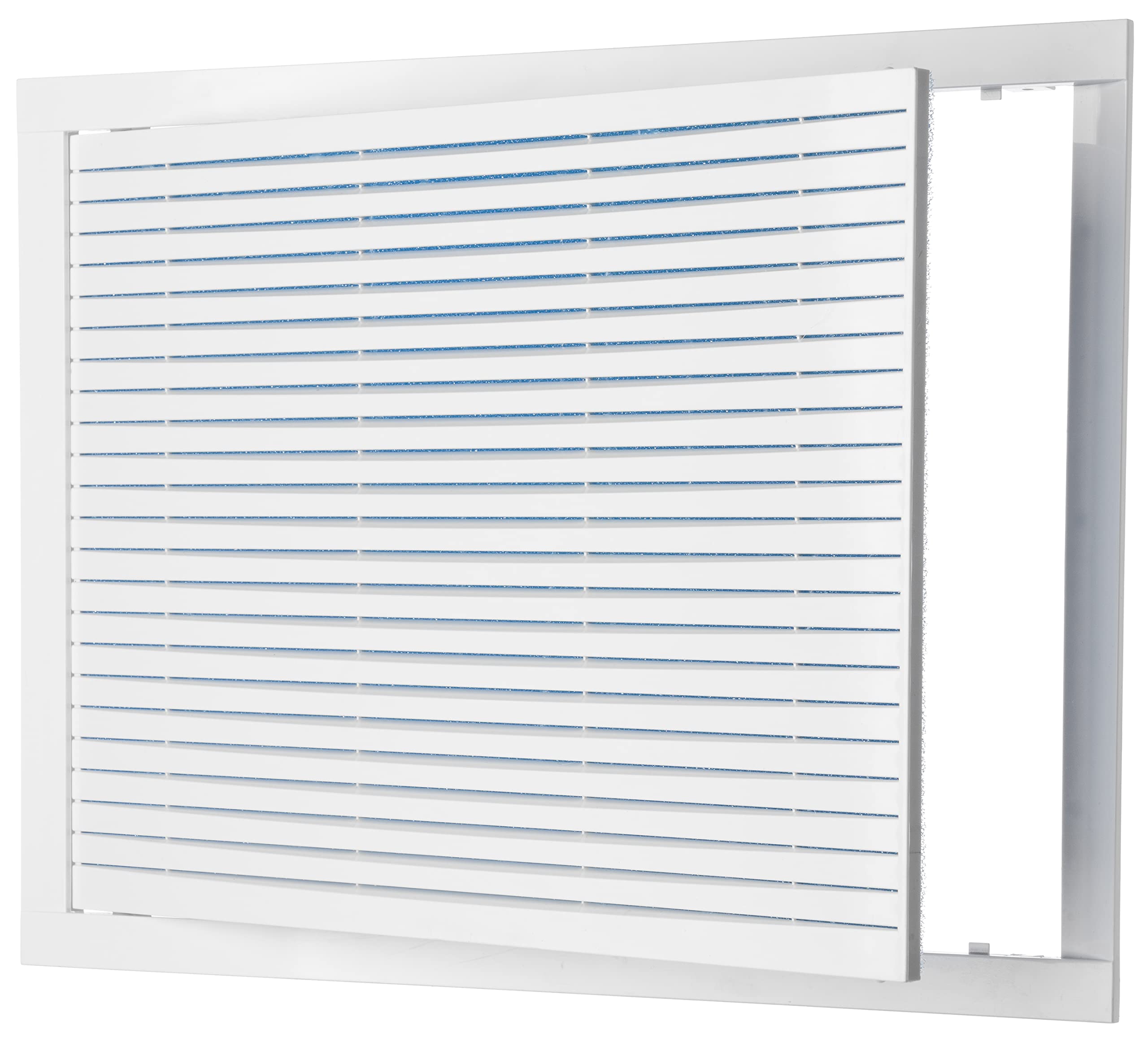 400x300mm / 16x12 inch White Plastic Ventilation Grille - Air Vent Cover with Filter - Inspection Hatch