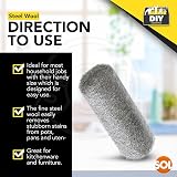 SOL 24pk Fine Steel Wool Pads Metal Scourer for Polishing Rust Paint Prep view 8