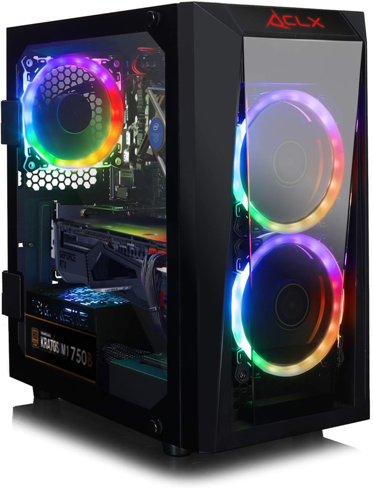 CLX Set VR-Ready Gaming Desktop w/Intel Core i7 9700KF Processor, 16GB DDR4 Memory, NVIDIA GeForce RTX 2080 Super Graphics, 480 GB SSD, 2 TB HDD, WiFi, Windows 10 Home 64-bit