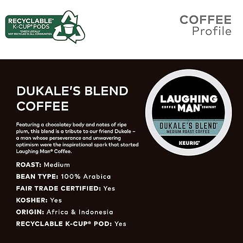 Laughing Man Dukale's Blend, Single-Serve Keurig K-Cup Pods, Medium Roast  Coffee, 16 Count in Kenya | Whizz Single-Serve Capsules & Pods