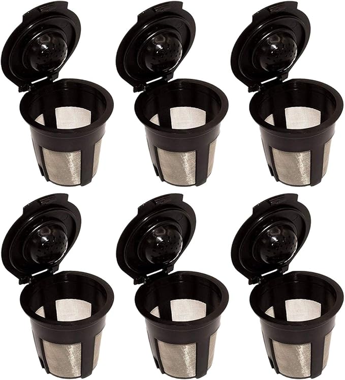 Filtros de café – 6 x filtros de cápsulas de café reutilizables y ...