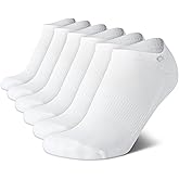 Calvin Klein Womens No Show Socks - 6 Pack Lightweight Cotton Blend Cushioned Low Cut Tab Ankle Socks for Sneakers & Loafers