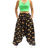 PEACH PEBBLE Harem Pants 100% Cotton, Bohemian Yoga Boho Hippie Pants