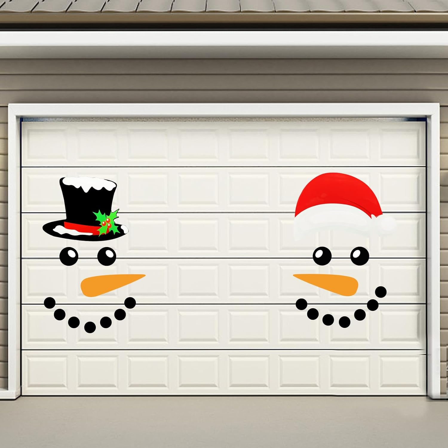 Garage Door Decorations - CZS 22PCS Christmas Garage Door Decorations Magnets, Christmas Snowman Magnets Stickers, Car Magnetic Stickers, Christmas Refrigerator Magnets Decals