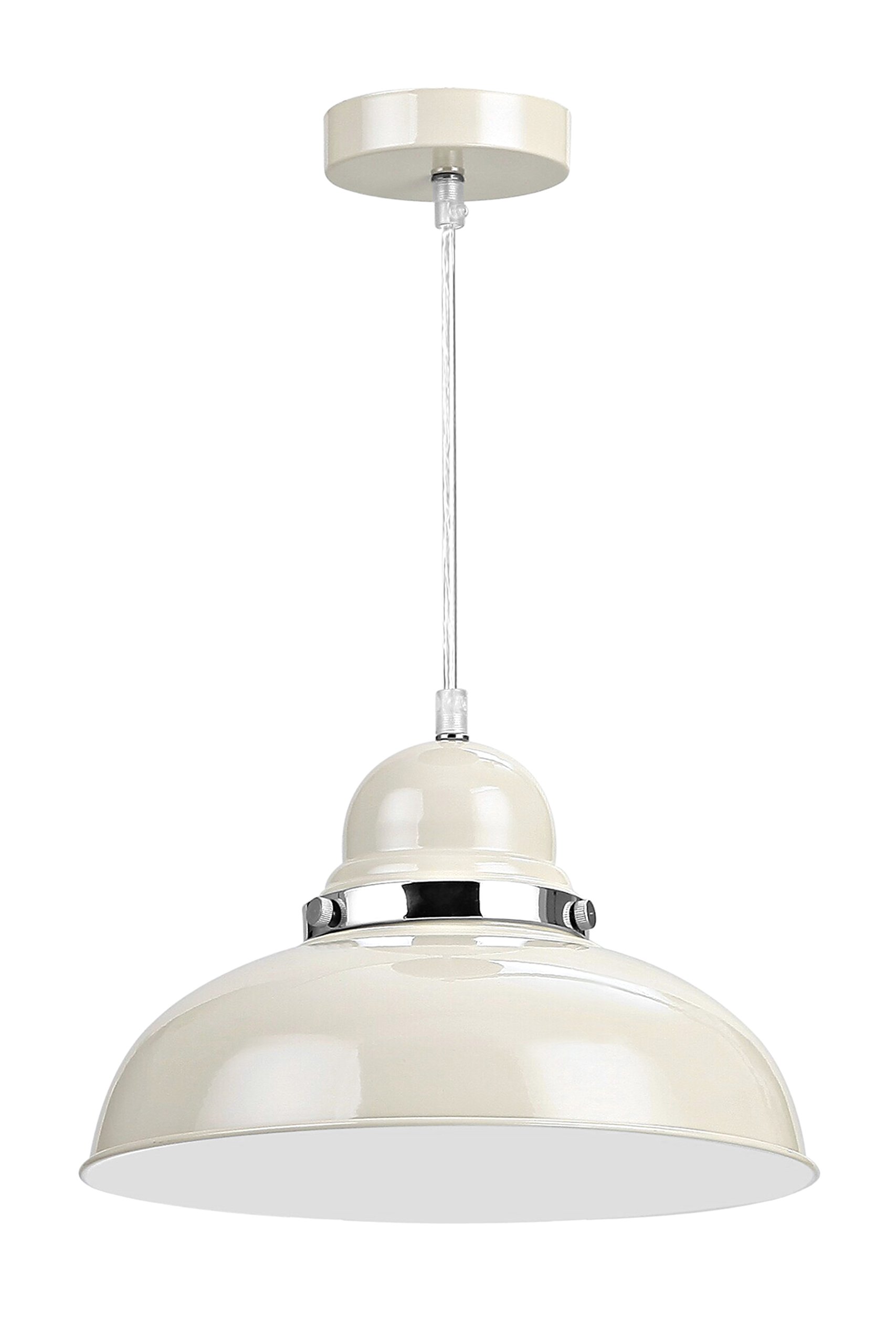 Premier Housewares E27 Edison Screw 40 W Vermont Pendant Ligh, 115 x 30 x 30 cm - Clay