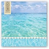 Michel Design Works Hostess Napkins – 15 Triple-Ply Paper, Eucalyptus & Mint Design - View #2