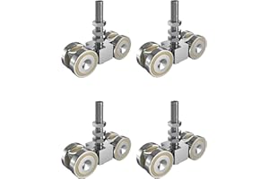 SD FACTORY 4 Wheel Trolley Assembly, Stable Welded Roller Trolley M10 Bolt For use with 1-5/8" Wide and All 1-5/8" or Taller Strut Channel Quiet and Stable Design (4)