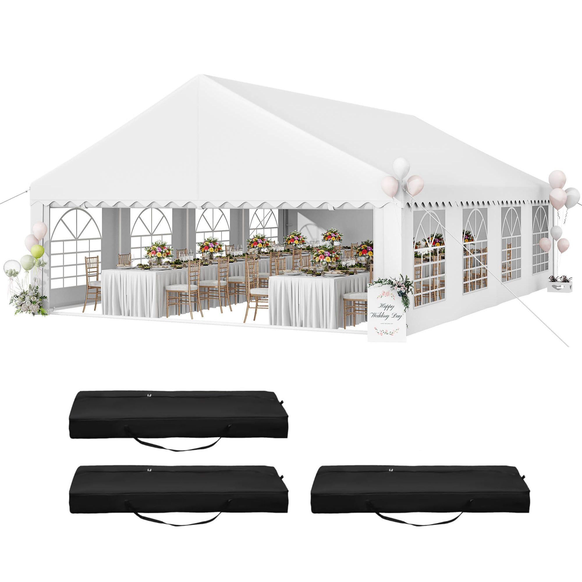 Photo 1 of ***********INCOMPLETE ITEM, THIS IS ONLY CARTON #3 OUT OF 3***************
YITAHOME 20x30FT Party PVC White Tent Heavy Duty Wedding Event Shelters Upgraded Galvanized Ripple Canopy with Large Roof Removable Sidewalls & 3 Storage Bags 600D Oxford Commercia