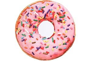 Excervent Realistic Pink Donut Blanket for Adults and Kids, 290 GSM Funny Realistic Food Blanket for Kids, Novelty Super Soft Flannel Throw Blankets as Gift, 60 inch