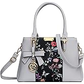 KKXIU 3 Zippered Compartments Purses and Handbags for Women Top Handle Satchel Shoulder Ladies Bags