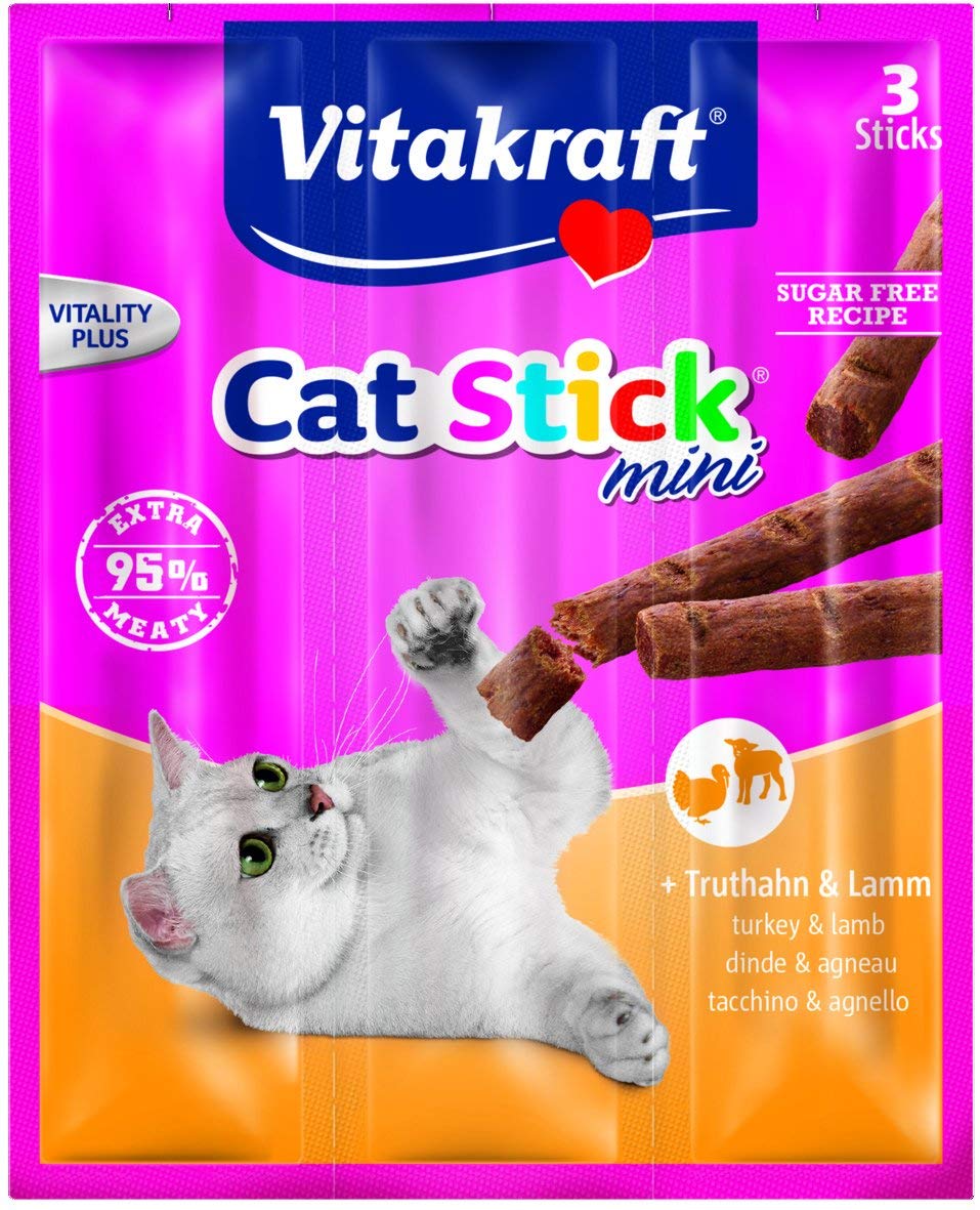 Vitakraft Cat-Stick Mini Turkey & Lamb (Bulk deal of 20) 400g