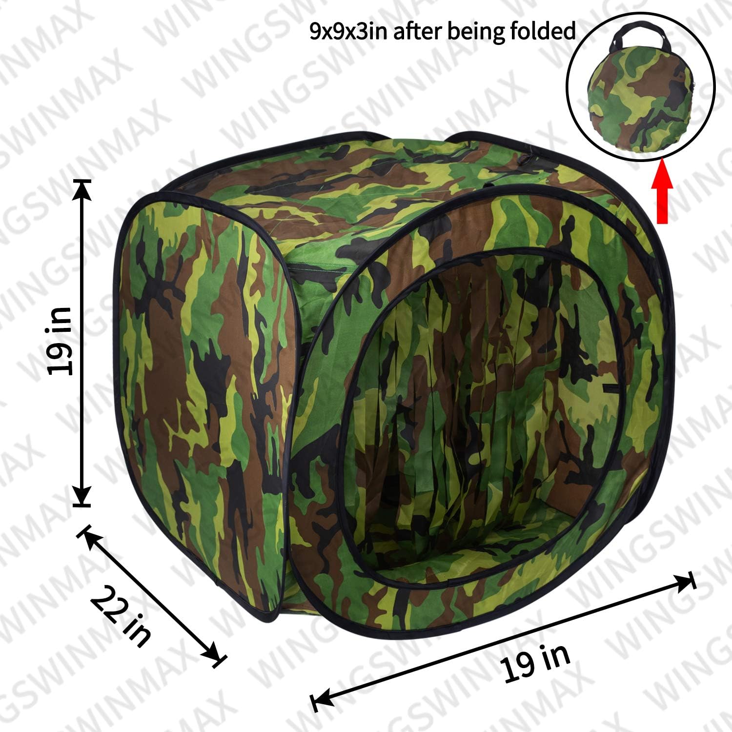 wingswinmax Foldable Airsoft Target Tent Trap Slingshot BB Trap Net Auto Pop-up Shooting Target Tent BB Target Holder Case : Sports & Outdoors
