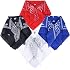 QIRZOPU Lot De 4 Bandanas Foulards Cheveux Unisexe - 54x54 Cm, 4 Couleurs, Multifonction Pour Cyclisme Et Quotidien