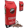 Caffe Vergnano 1882 Espresso Whole Bean Arabica Roast Coffee, 2.2 lb bag - Italian Medium Roast Coffee Beans with notes of Chocolate, Nuts & Caramel, Intensity 7/10-1000g Bag (2 Pack)