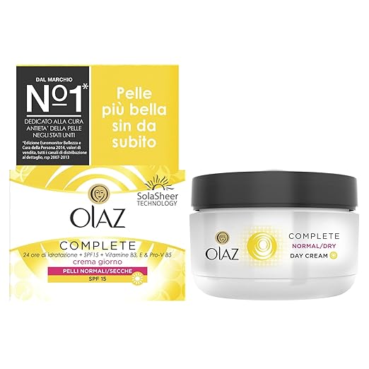 title=Olaz Complete 3 in 1 Crema Giorno Idratante SPF 15 Pelli Normali/Secche, 50 ml