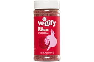 VEGIFY Red Beet Veggie Crumbles | 7.5 oz | Add a Serving of Vegetables | Veggie Crumbs | Real & Healthy Ingredients | Replace Croutons, Bread Crumbs & Bacon Bits | Vegan, Gluten Free, High Fiber