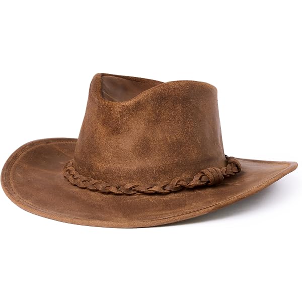 Walker and Hawkes Leather Cowhide Outback Braided Traveller  display picture 3