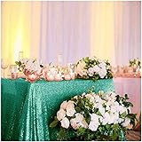 60x102-Inch Rectangular Sequin Tablecloth,Sparkly Green Sequin Tablecloth (60 x 102-Inch, Green)