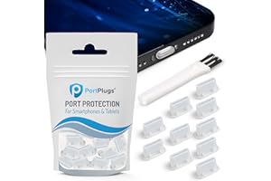 PortPlugs USB C Dust Plugs Compatible with iPhone 17, 16, 15 (Plus, Pro Max), Galaxy S24-S8, Pixel, Steam Deck, iPad & Type-C