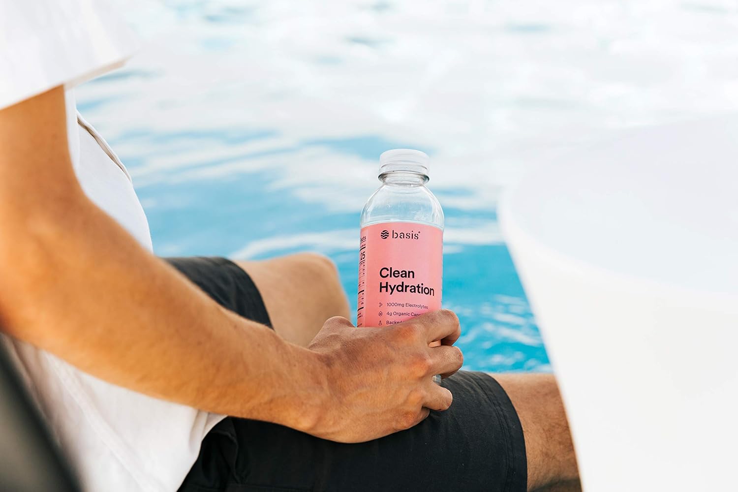 Basis Clean Hydration Drink, Low Sugar Electrolyte Beverage, Dehydration Recovery from at-Home Workouts, Exercise, Illness, Travel, Hangover, Sports, Heat, Fatigue - 12 Bottles per Case - (Variety): Health & Personal Care