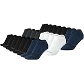 AND1 Men's Athletic Socks - Cushion Comfort No Show Socks (24 Pack)
