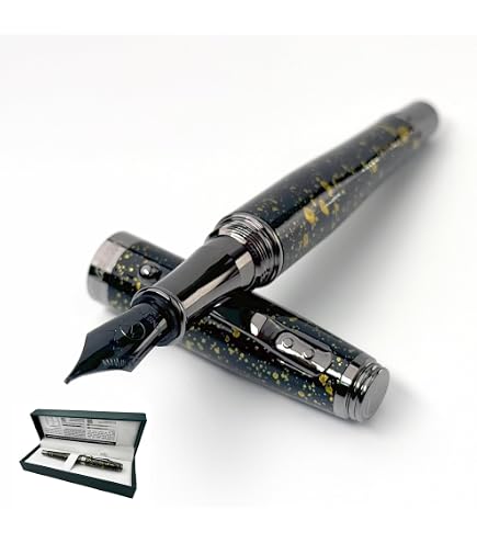 Amazon.com : Conklin Endura Deco Crest Fountain Pen in Blue, Broad