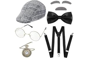 1920s Men's Clothing, Gatsby Men's Accessories, 1920s Vintage Gangster Clothing Panama Hat Halter Tie