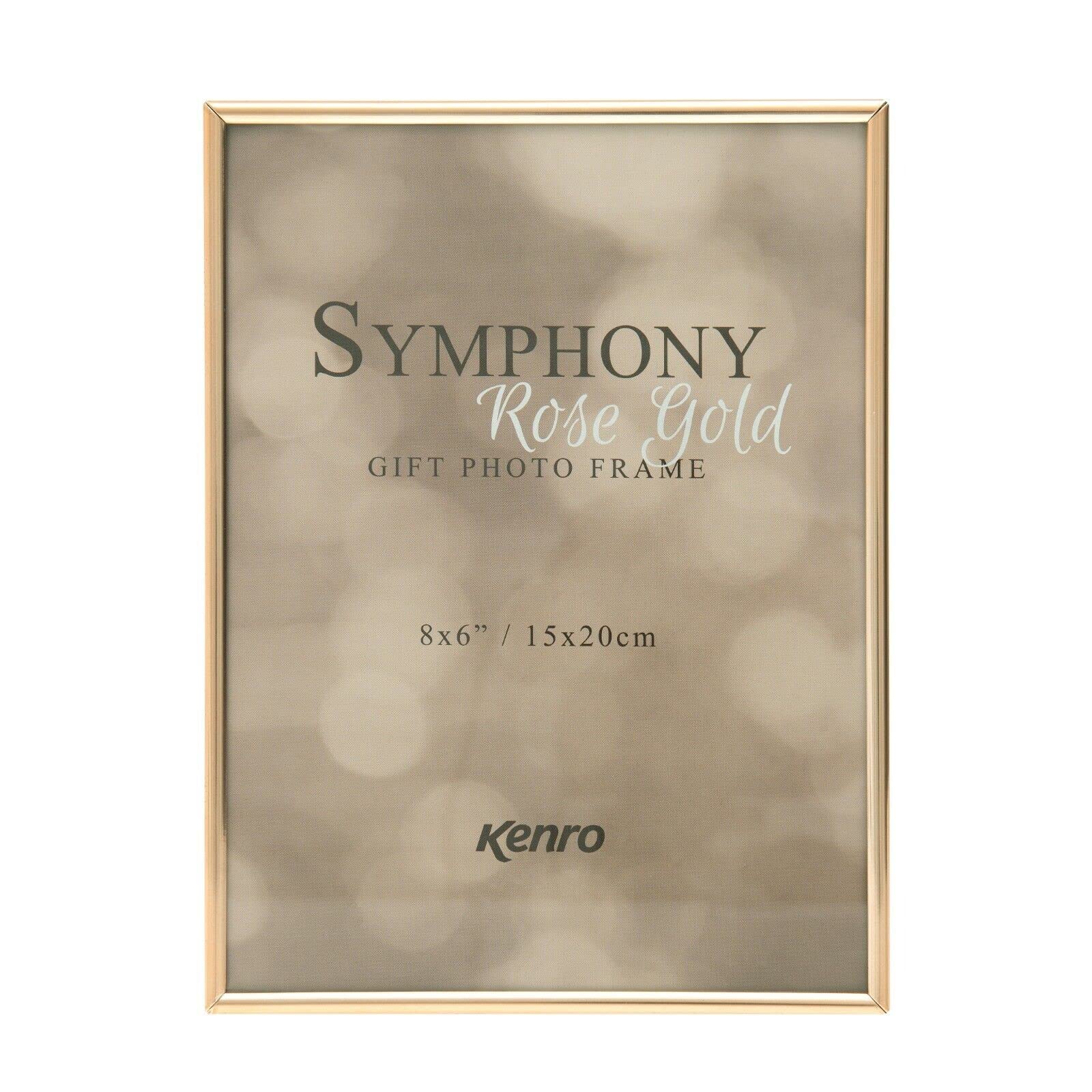 Kenro Symphony Rose Gold Luxury Metal Photo Frame 8x10 Inch / 20x25cm -SY2025RG