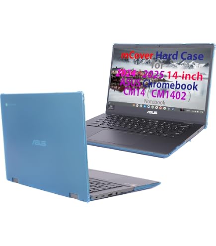 mCover Funda solo compatible con computadoras portátiles ASUS Chromebook CR11 (CR1104CGA o CR1104CTA) Series 2024~2026 de 11.6 pulgadas (no es compatible con ningún otro modelo ASUS), color azul