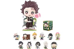 POP MART Demon Slayer Birth Flower Series Figures, Blind Box Figures, Random Design Action Figures Collectible Toys Home Decorations, Holiday Birthday Gifts, Single Box