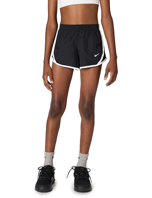 Nike Girls' Big Kids Tempo, Black/Black/White/White