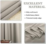 PONY DANCE Natural Thermal Insulated Eyelet Curtains 52x84 2 Panels view 7