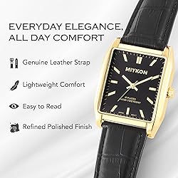 Miykon Vintage Watches for Men - Tank Square Gold