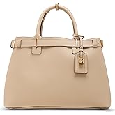 Anne Klein womens Anne Klein Belted Convertible Large Satchel Bag