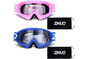 ZJNUO Kids Teens Child Youth ATV goggles Dirt Bike Goggles Motorcycle Motocross Off-Road Goggle