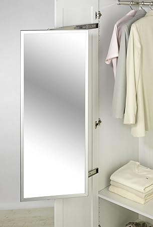 Wenko 5979100 Teleskop Ankleidespiegel Extra Grosse Spiegelflache Ausziehbar Schwenkbar 40 X 100 X 4 5 Cm Silberfarben Amazon De Kuche Haushalt